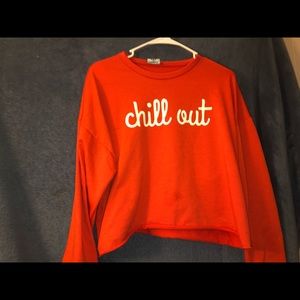 Long sleeve crop top